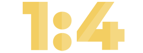 1:4